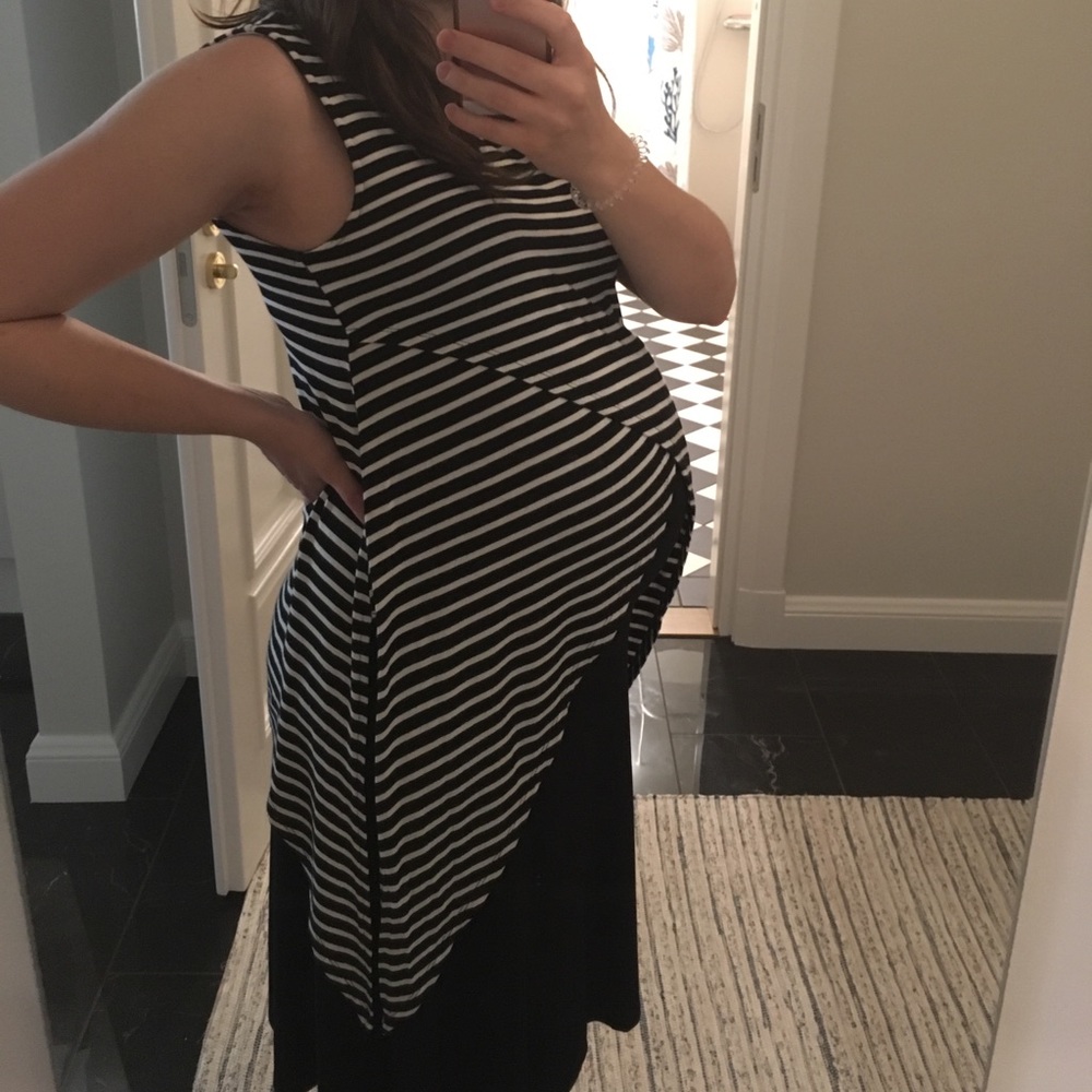 MANGO Striped (not maternity) Handkerchief Tank